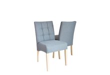 Krzesło Barcelona bez podłokietnika, tkanina Board 68 Dark Grey - zdjęcie