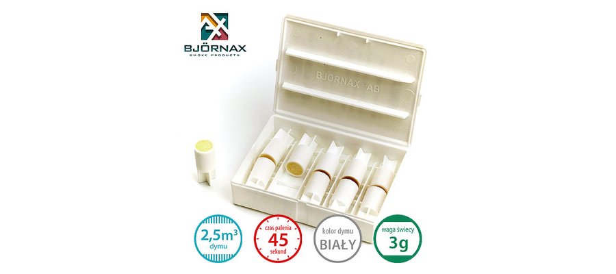 Świece dymne standardowe Bjornax Miniax (10x3g) - zdjęcie