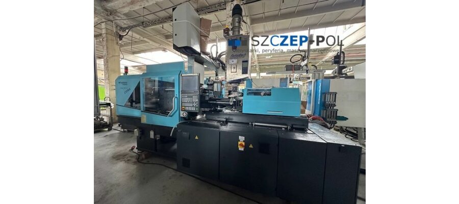 Wtryskarka Sumitomo Demag Systec 100/420-310 z robotem Sepro SR SDR11 S3 TRANS / Maszyna hybrydowa, 100 t, 2013 - zdjęcie