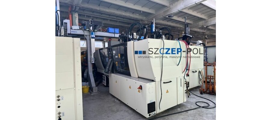 Engel Victory 330H/80V/160 combi Ecodrive / Linia produkcyjna z robotem Sepro SR S5-25 S3 Trans / Godziny pracy: ca. 18.000 h w trybie automatycznym, 160 t, 2013 - zdjęcie
