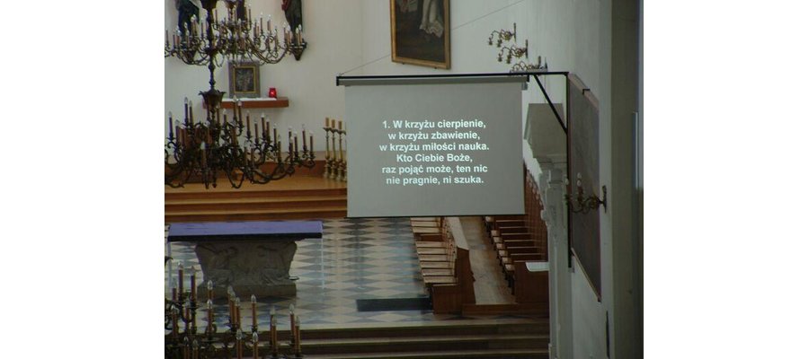 Pieśni na Adwent -> slajdy - rzutnik, projektor teksty pieśni religijnych do projektora - zdjęcie