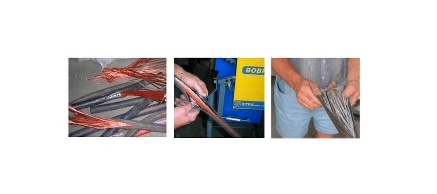 Odizolowywacz od kabli - maszyna do recyklingu kabli odzysk metali - zdjęcie