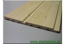 Podbitka boazeria drewniana suszona certyfikowana wysoka jakość - zdjęcie