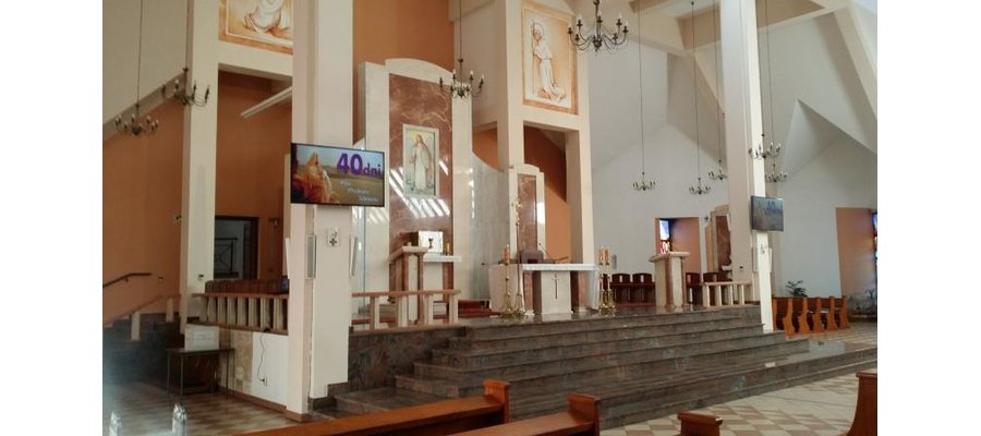 System multimedialny w kościele - 2 tv led promocja - zdjęcie