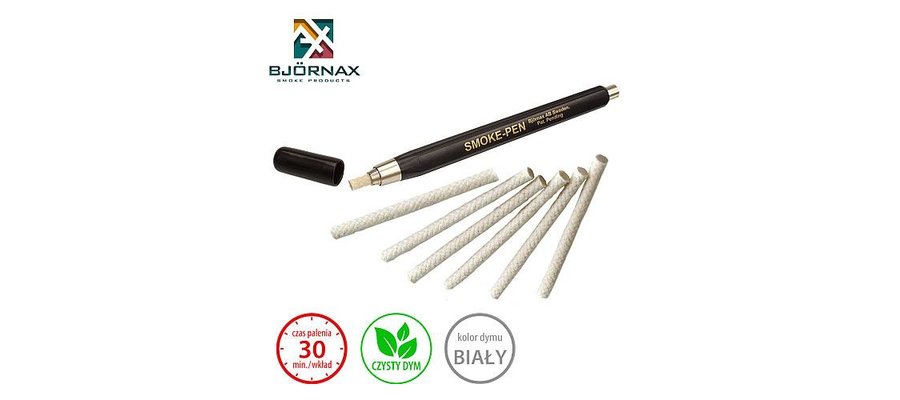 Długopis dymowy Bjornax Smoke-Pen + 6 wkładów - zdjęcie