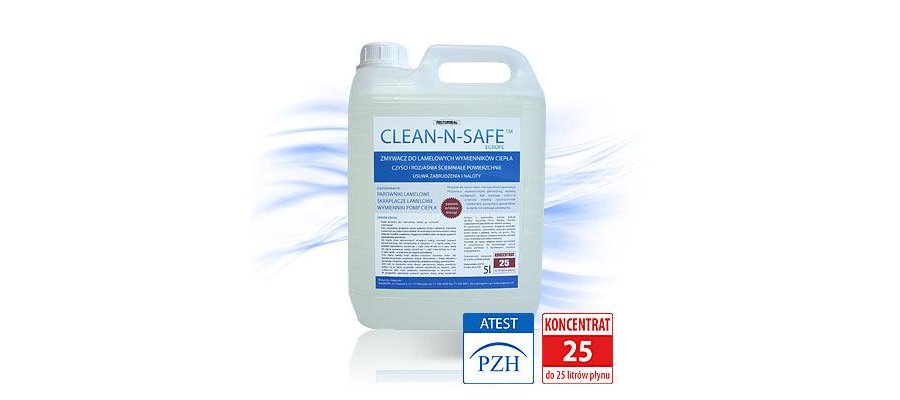 CLEAN-N-SAFE - Preparat do czyszczenia i rozjaśniania parowników i skraplaczy (koncentrat 5,0 l) - zdjęcie