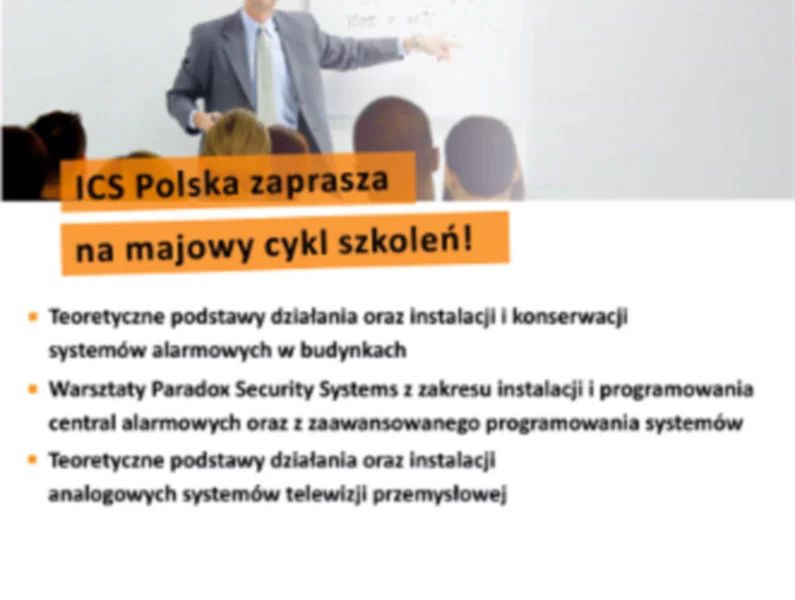 ICS Polska zaprasza na majowy cykl szkoleń - zdjęcie