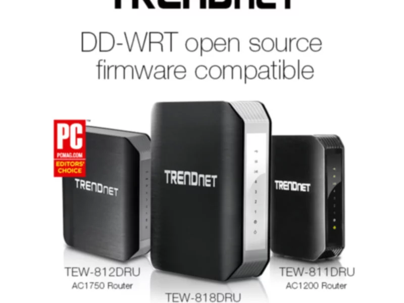 TRENDnet ogłasza kompatybilność bezprzewodowych routerów AC z oprogramowaniem DD-WRT - zdjęcie