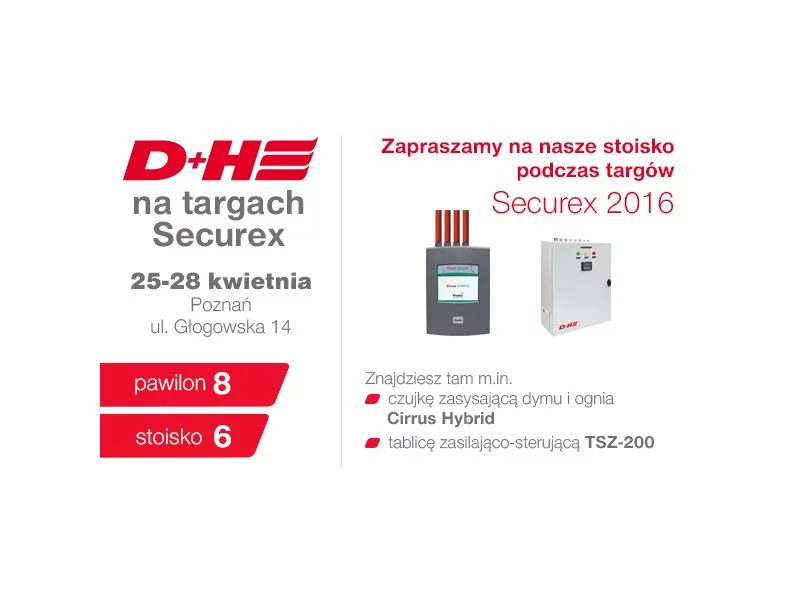 D+H Polska na Targach Securex 2016 zdjęcie