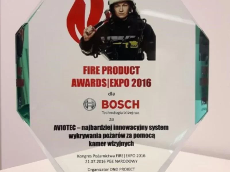 System wykrywania pożaru AVIOTEC firmy Bosch nagrodzony na Kongresie Pożarnictwa - zdjęcie