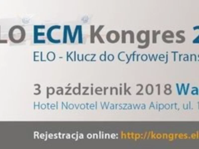 Konferencja ELO ECM Kongres 2018 - zdjęcie