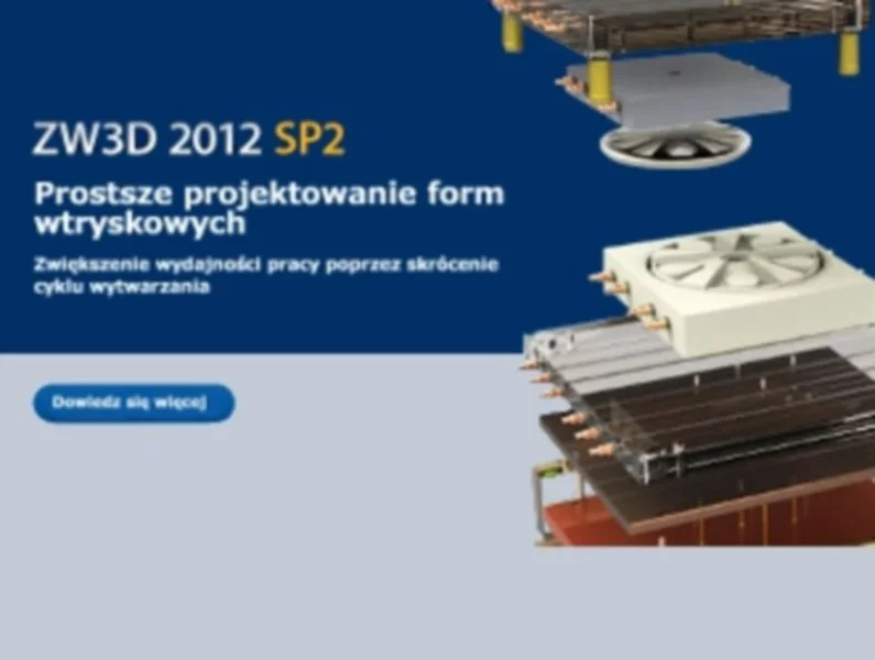 ZW3D 2012 SP2 wydany - z bardziej wydajnym i inteligentnym modułem projektowania form - zdjęcie