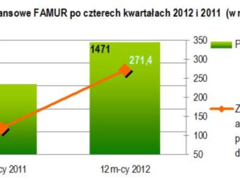 FAMUR – przychody po 4Q 2012 przekroczyły poziom 1,47 mld złotych - zdjęcie