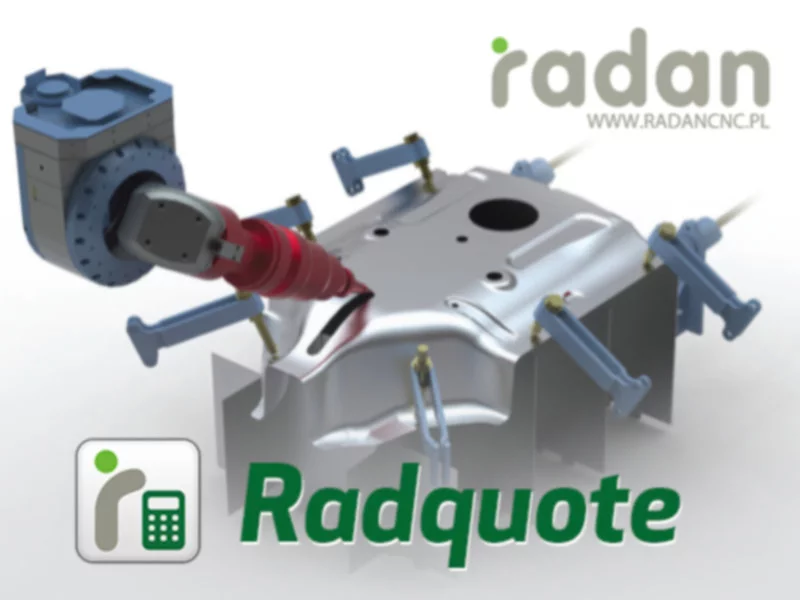 Szacowanie kosztów produkcji detali i części w Radan Radquote - zdjęcie