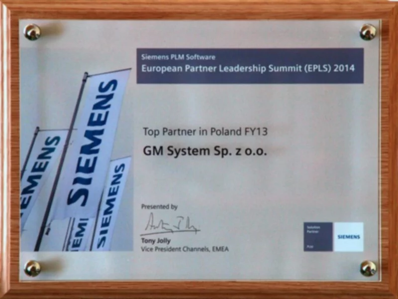 GM System najlepszym partnerem handlowym Siemens w Polsce - zdjęcie