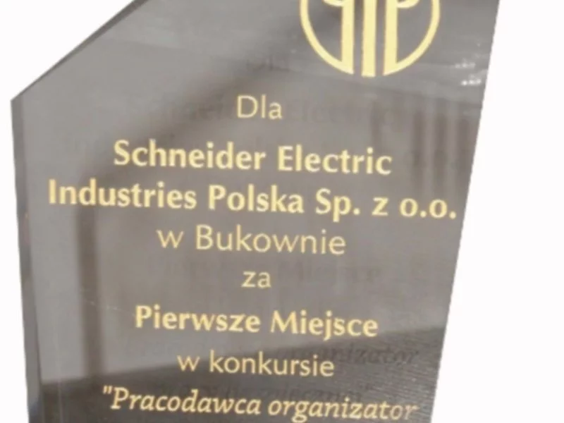 Schneider Electric - najbezpieczniejszą firmą Małopolski - zdjęcie