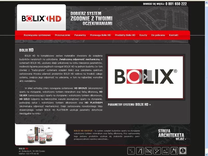 Systemy ociepleń BOLIX HD w Internecie zdjęcie