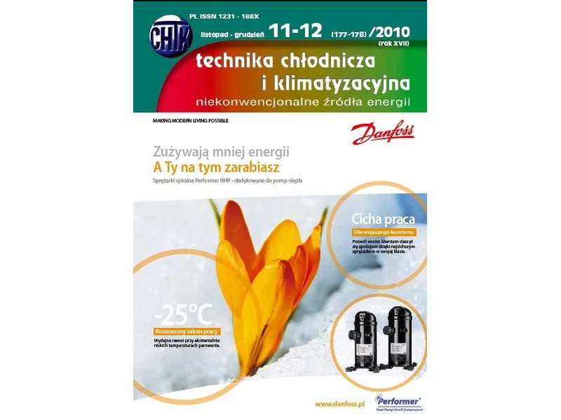 Nowy numer "Technika Chłodnicza i Klimatyzacyjna" 11-12(177-178)/2010 zdjęcie