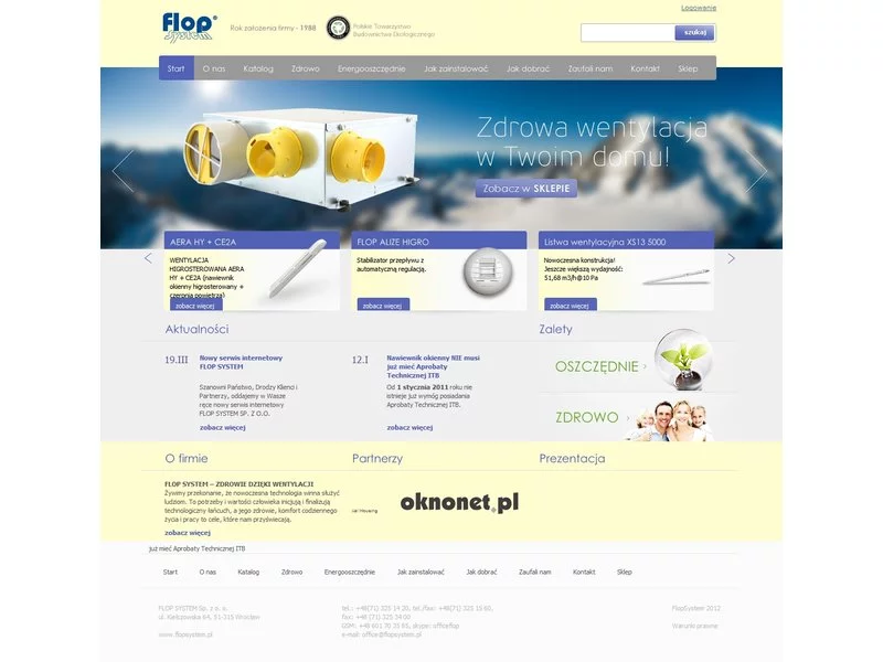 Nowa strona internetowa FLOP SYSTEM Sp. z o.o. zdjęcie