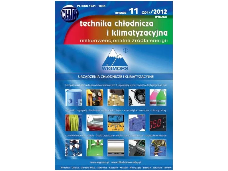 Nowy numer "Technika Chłodnicza i Klimatyzacyjna" 11(201)/2012 zdjęcie