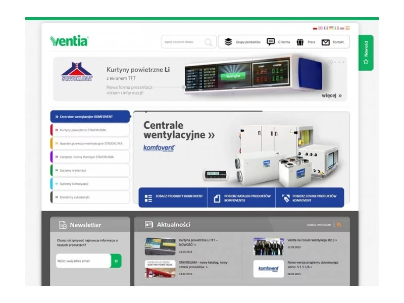 Nowa strona internetowa firmy Ventia zdjęcie