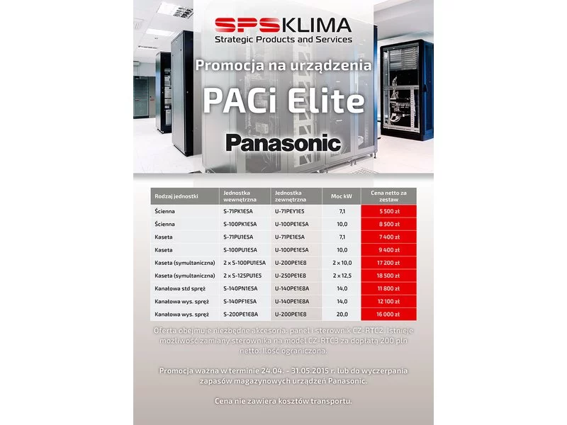 Promocja na urządzenia PACi Elite Panasonic zdjęcie