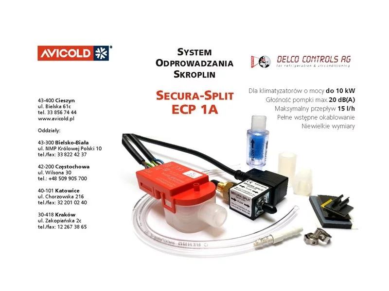 Pompka skroplin Delco Controls Secura-Split ECP 1A zdjęcie