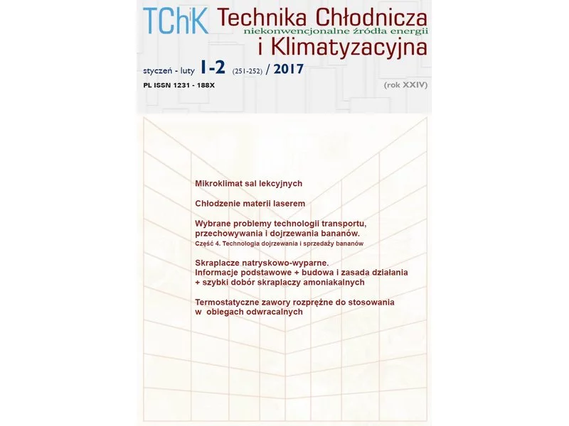 Nowy numer "Technika Chłodnicza i Klimatyzacyjna" 1-2(251-252)/2017 zdjęcie