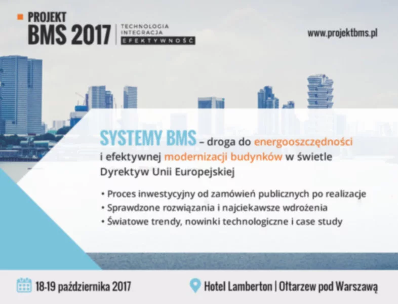 Ogólnopolska konferencja Projekt BMS 2017 - zdjęcie