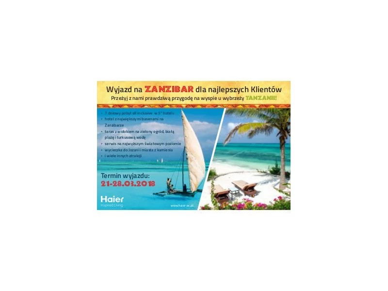 Refsystem organizuje wycieczkę na Zanzibar dla swoich najlepszych Klientów! zdjęcie