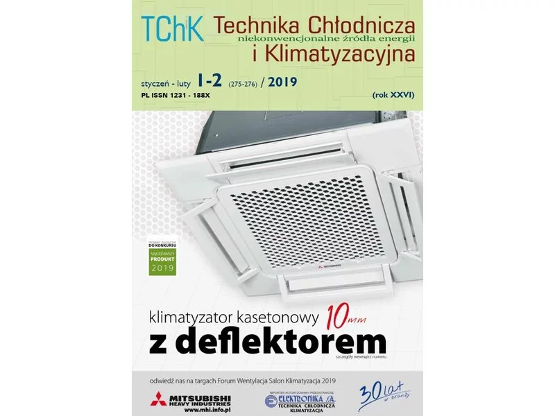 Nowy numer "Technika Chłodnicza i Klimatyzacyjna" 1(275-276)/2019 zdjęcie