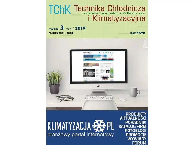 Nowy numer "Technika Chłodnicza i Klimatyzacyjna" 3(277)/2019 zdjęcie