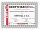 Producent opakowań kartonowych firma ESTO Sp. z .o.o. otrzymała Zachodniopomorski Certyfikat "Rzetelni w Biznesie" - zdjęcie