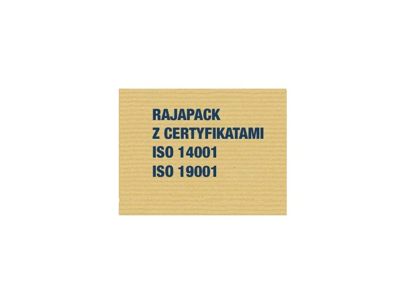 RAJAPACK z certyfikatami ISO: 9001 i 14001 zdjęcie