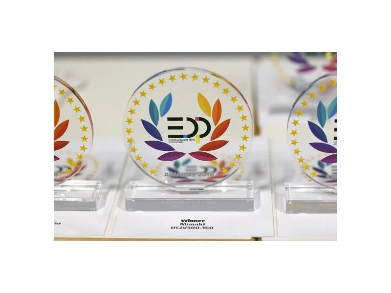 Mimaki nagrodzone dwiema prestiżowymi nagrodami EDP podczas targów FESPA 2018 zdjęcie