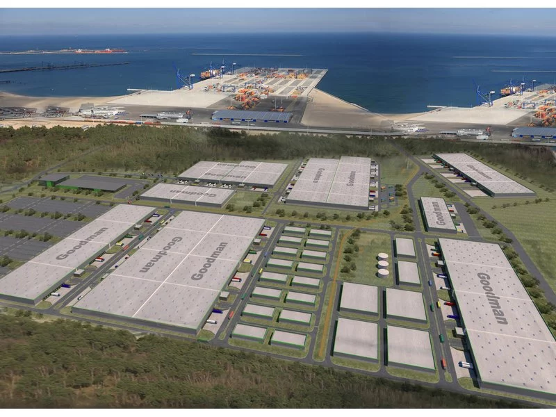 Goodman wygrywa przetarg na realizację centrum przemysłowo-logistycznego o powierzchni 500,000 m2  w porcie gdańskim zdjęcie