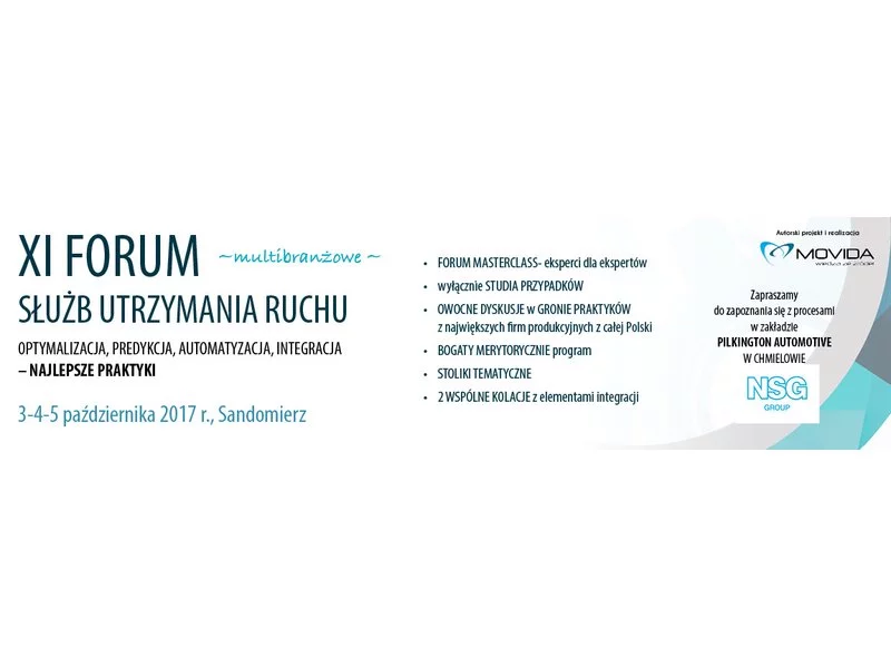 Multibranżowe XI FORUM SŁUŻB UTRZYMANIA RUCHU 3-4-5 października 2017 r. zdjęcie