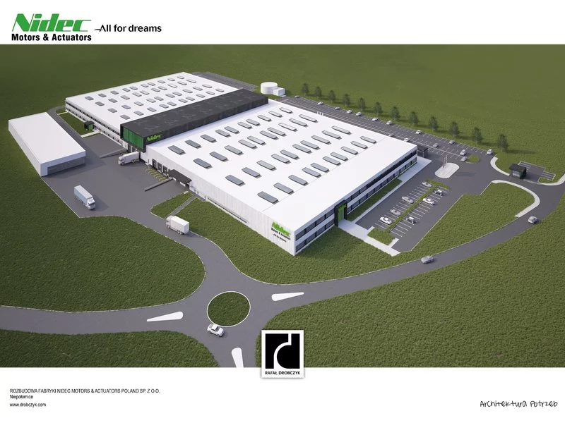 STRABAG rozbudowuje fabrykę firmy NIDEC w Niepołomicach zdjęcie