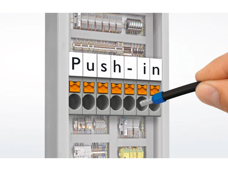 Technologia połączeń przewodów Push-in zdjęcie