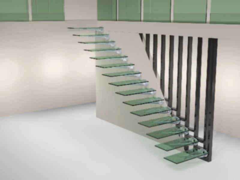 Chodząc po szkle – szklane schody - zdjęcie