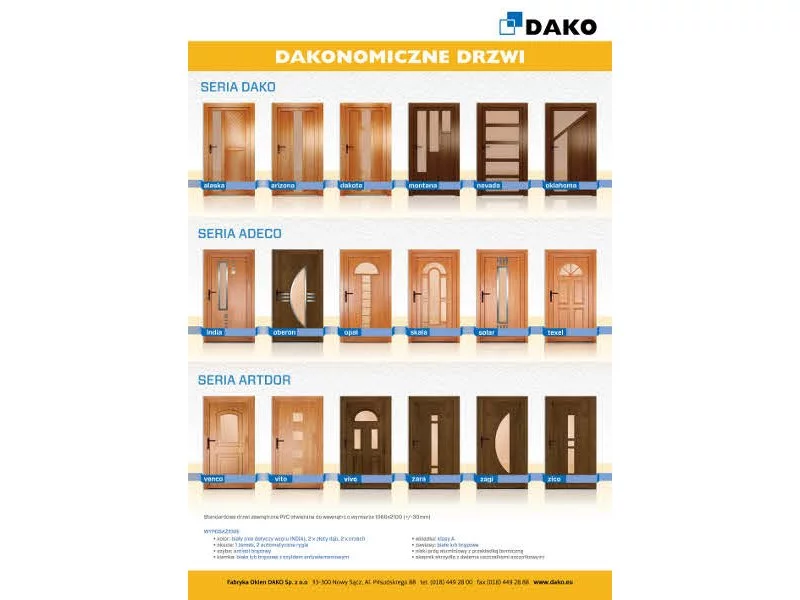 Nowe serie drzwi zewnętrznych DAKO z PVC zdjęcie