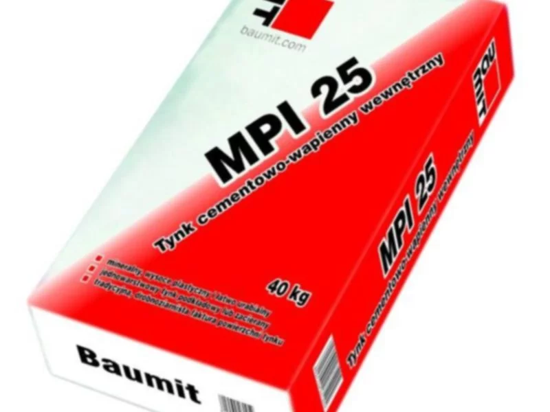 Tynk maszynowy Baumit MPI 25 – szybki, trwały i oszczędny - zdjęcie