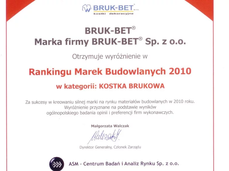 Bruk-Bet wyróżniony w rankingu Budowlana Marka Roku - zdjęcie