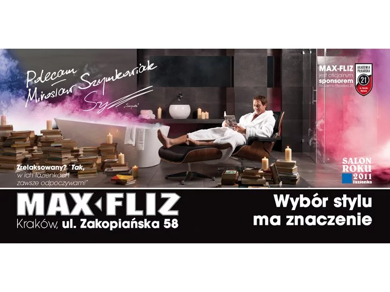 Mirosław Szymkowiak w reklamach Max-Fliz zdjęcie