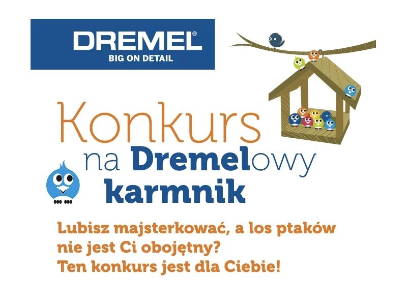 Konkurs: Zbuduj karmnik dla ptaków i wygraj narzędzia Dremel zdjęcie