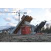 Prace ziemne na fundamencie podpory brzegowej mostu (strona lewa) - październik 2012 - zdjęcie