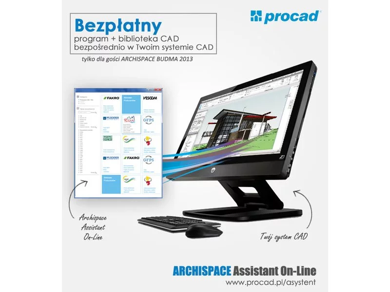 PROCAD rozda 5000 licencji programu ARCHISPACE ASSISTANT On-line z bibliotekami CAD zdjęcie