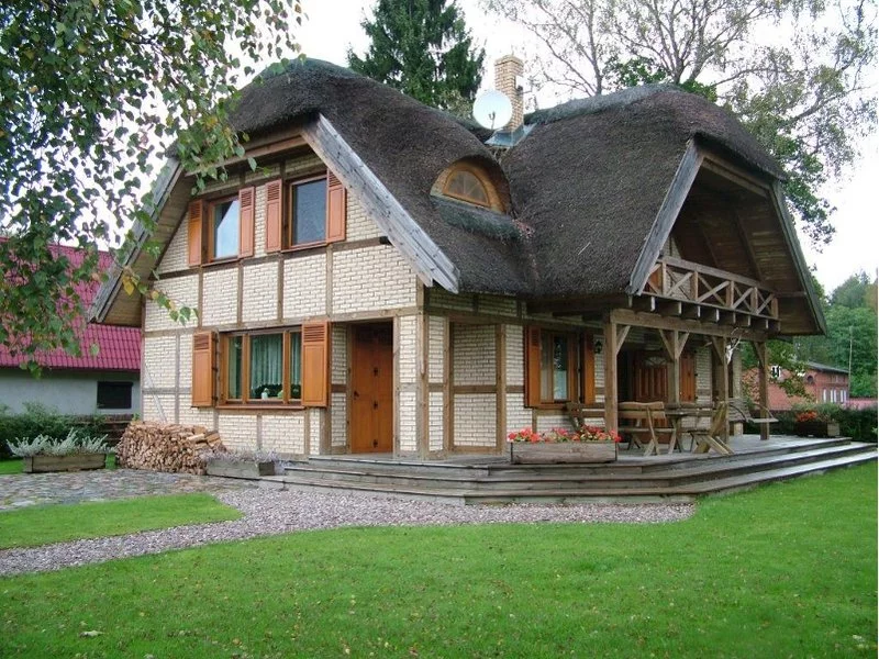 Drewniane oblicze domu zdjęcie