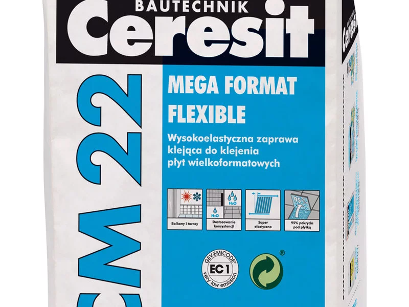 Ceresit CM 22 – nowy wysokoelastyczny klej do płyt XXL - zdjęcie