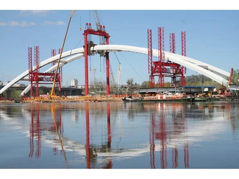 Budowa mostu w Toruniu zdjęcie